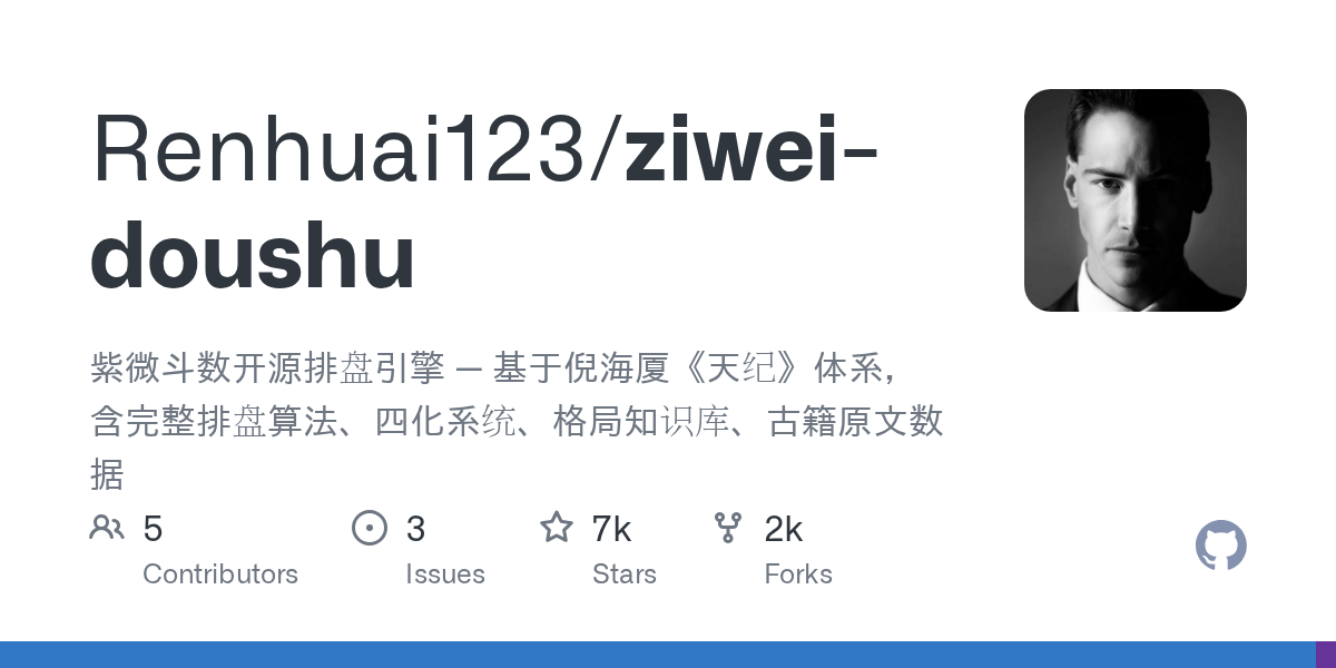 Renhuai123/ziwei-doushu 封面