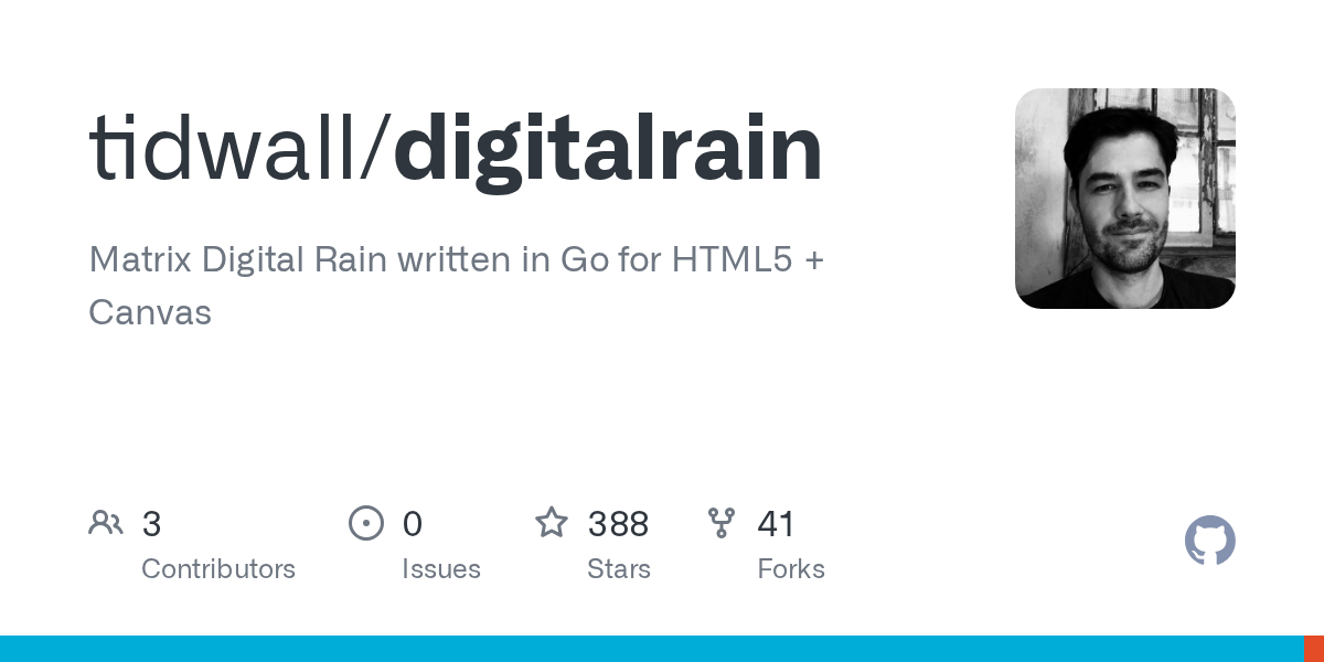 tidwall/digitalrain 封面