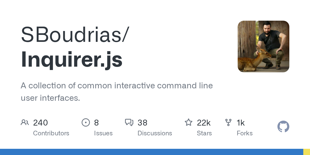 SBoudrias/Inquirer.js 封面