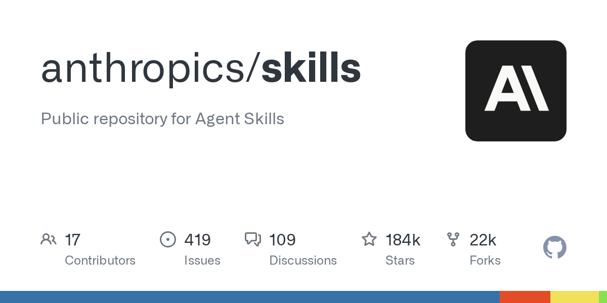 anthropics/skills 封面