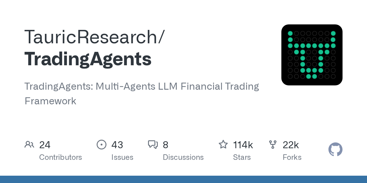 TauricResearch/TradingAgents 封面