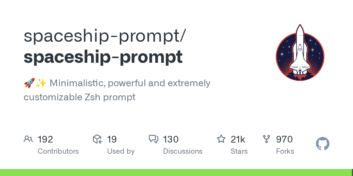 spaceship-prompt/spaceship-prompt 封面