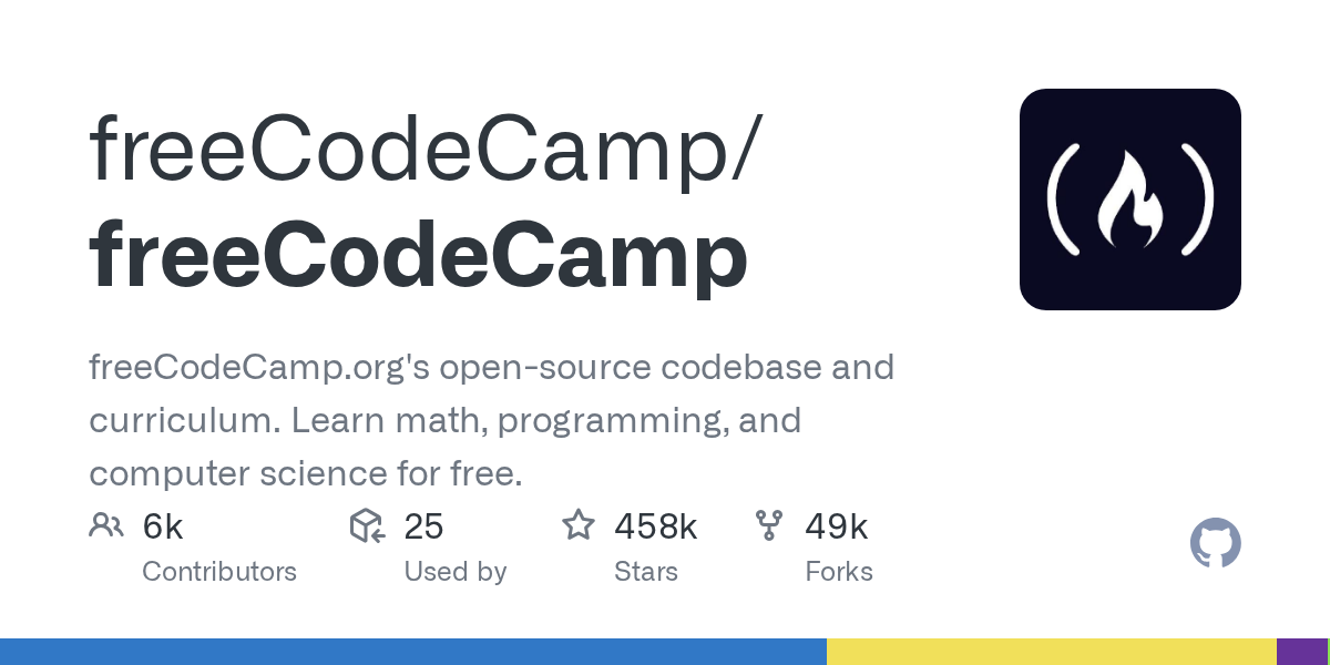 freeCodeCamp/freeCodeCamp 封面