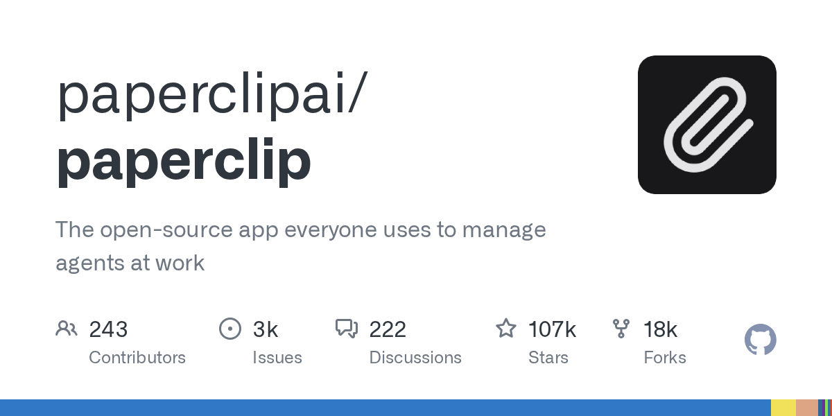 paperclipai/paperclip 封面