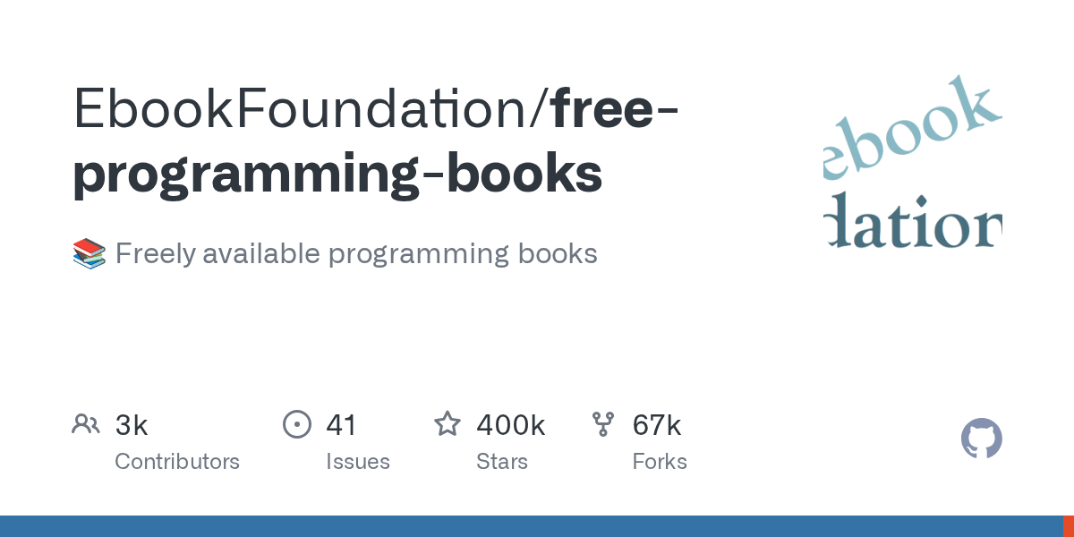 EbookFoundation/free-programming-books 封面